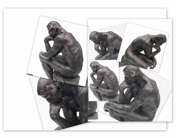 Auguste Rodin - The Thinker 17cm Bronze.